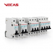 VECAS electrical breakers 1P 2P 3P 4P 6A 10A 16A 20A 25A 32A 40A 50A 63A 230V 400V ac dc mcb dz47 miniature circuit breaker