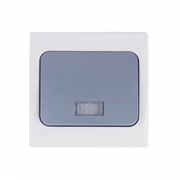 Yaki waterproof gray switch French Standard Copper accessories light household Wall switch