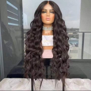 Black Women Deep hd Lace Frontal Wig Raw Human Hair Lace Front YOMI