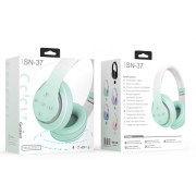 earphone wireless sport bluetooth earbuds folding head mounted telescopic adjustable headset