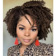 Amazon African small curly wigs, divided into synthetic fiber pieces