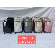 3pcs/set Brand new front opening trolley case men business boarding suitcase