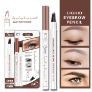 Four-point waterproof dyed eyebrow pencil four-fork extremely fine-grained eyebrow pencil eyebrow modification