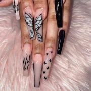 Luxury False Nails Art Acrylic French Artificial Fingernails Fake Nails Press On Nails