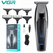 VGR Hair Clipper Professional Hair Trimmer LED Display Hair Cutting Machine Electric Cordless Mini Hair Clipper for Men V-070