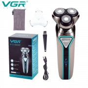VGR Beard Trimmer Rechargeable Shaver Waterproof Razor Professional Hair Trimmer Digital Display Shaving Machine for Men V-323