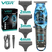VGR Hair Trimmer Professional Hair Clipper Cordless Hair Cut Machine Electric USB Rechargeable Barber Trimmer for Men V-923