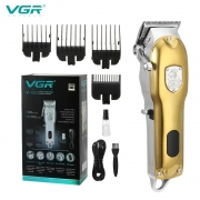 VGR Hair Trimmer Machine Professional Hair Cutting Machine Rechargeable Clipper Cordless Haircut Gold Clippers for Men V-652