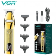 VGR Hair Clipper Professional Hair Trimmer Electric Hair Cutting Machine Rechargeable LED Display Baber Clipper for Men V-275