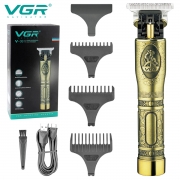 VGR T9 Trimmer Vintage Hair Clipper Hair Cutting Machine Professional Barber Cordless Rechargeable Beard Trimmer for Men V-081