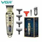 VGR Hair Trimmer Cordless Professional Barber Hair Cutting Machine Electric Hair Clipper Digital Display Trimmer for Men V-901