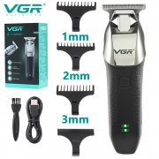 VGR Hair Clipper Blade Oil Head Electric Hair Clipper Electric USB Style Hair Clipper for Men Carving Trim V-171