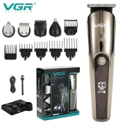 V-107 High-power Gradual Fader Hair Salon Two-piece Hair Clipper LCD Digital Display Hair Clipper