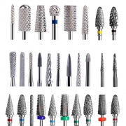 Dmoley Tungsten Carbide Nail Drill Bit Milling Cutter For Manicure Pedicure Nail Files Buffer Nail Art Equipment Accessory Tools