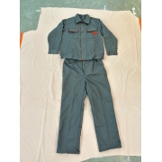 Gray orange split overalls suit