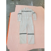 One-piece reflective overalls