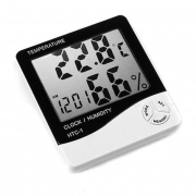 【A0000510】With LCD display HCT-1 digital clock Hygrometer thermometer