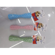 Hexagonal tooth stick Design Candy Color Interactive TPR Toy Barbell Shape Chew Bite Pet Dog Toys