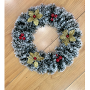 30cm Wholesale Christmas Decoration Supplies Pe Material Pine Cone Ball Glowing Large Xmas Wreaths