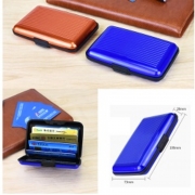 Business Aluminium Flip Cover Business Card Case Portable Credit Card Case Color Metal Business Card Holder