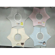 Personnalisez les bavoirs en mousseline pour bébé Bavoir en coton pour bébé Bavoir bandana rond unisexe pour bébé YOMI