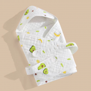 Couverture d'enveloppement de bébé en tissu fin YOMI