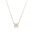 Collier de luxe léger avec lettre H pour femmes pendentif haut de gamme chaîne de clavicule Collier Bijoux Vêtements/Accessoires/CH