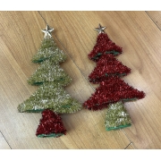 Décorations de Noël pendule arbre de Noël maison nordique lumière luxe net rouge décoration
