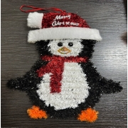 Pingouin de Noël décoratif pendentif doux compagnon poupée mignon petit bébé peluche pour enfants cadeau