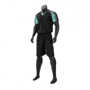 Maillot de football respirant à manches courtes pour homme uniforme d'entraînement de football pour adultes plaque lumineuseTenue de sport