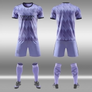 Real Madrid FC saison 22 - 23 extérieur maillot violet maillot d'entraînement maillots de match pour enfants et adultes maillots sportswear