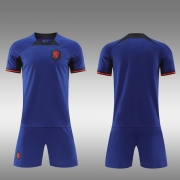 2022 Coupe du monde Pays - Bas maillot extérieur maillot d'entraînement maillot de match vêtements de sport pour enfants et adultes