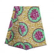 Tissu extérieur en fibre de polyester batik simple pur polyester style ethnique africain somalien imitation batik pour vêtements pagne wax  pagne africain