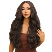 Cheveux bouclés africains en fibre synthétique longue et bouclée noire raie moyenne perruque en maille rose meches perruque greffes