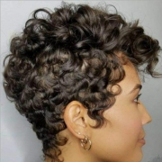 Européenne américaine cheveux courts bouclés femme africaine noir duveteux court petit bouclé，Meches, perruque, greffes