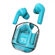 Écouteurs intra-auriculaires sans fil à coque transparente pour sports de course et jeux e-sports résistants à la transpiration à faible latence Écouteur Bluetooth Écouteur Électronique grand public