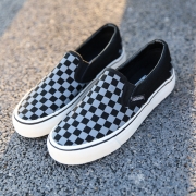 Printemps Damier Plaid toile chaussures couple rue shoot Casual chaussures Wild Board，tenis， chaussures de hommes，chaussures de femmes