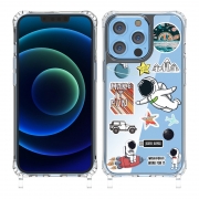 Voyage dans l'espace pour Samsung s22 cas de téléphone s21fe tout - en - un cas A53 deux - en - un haute perméable A73 peint Étui pour téléphone Accessoires Électronique grand public