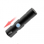 LED zoom télescopique extérieur portable mini lampe de poche lumineuse Q5 haute puissance USB rechargeable en alliage d'aluminium Lampe de poche Éclairage