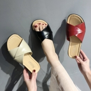 Pantoufles femmes nouveau femmes chaussures d'été euro - américain poisson bouche incliné talon sandales pantoufles femmes couvre - orteils pantoufles Chaussons Chaussures Vêtements/Accessoires/CH