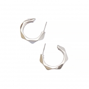 Boucles d'oreilles en forme de C boucles d'oreilles irrégulières en métal incurvé géométrique pour femmes Boucles d'oreilles/clous d'oreilles Bijoux  Accessoires