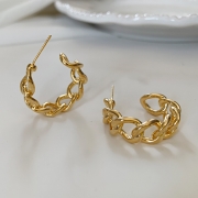 Boucles d'oreilles élégantes en métal avec chaîne creuse et à la mode Boucles d'oreilles/clous d'oreilles Bijoux  Accessoires