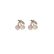 Boucles d'oreilles cerises boucles d'oreilles opale rose Boucles d'oreilles/clous d'oreilles Bijoux  Accessoires