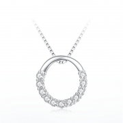 Collier géométrique circulaire en diamant pour femmes style coréen simple cool ins chaîne de clavicule cadeau bijoux Collier Bijoux Vêtements/Accessoires/CH