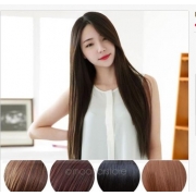 Perruque cos de style coréen cheveux longs et lisses avec raie moyenne perruque pour filles Perruque Maquillage Santé/Soins personnels/Beauté Meches