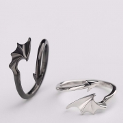 Bague en direct cadeau personnalisé créatif ange ailes du diable Couple paire de bagues Anneau Bijoux Accessoires