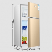 Petit réfrigérateur maison double porte Mini petit réfrigérateur congélateur grande capacité conservation de la fraîcheur économie d'énergie Réfrigérateur/congélateur Appareils ménagers Appareils ménagers