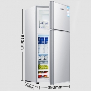 Petit réfrigérateur maison double porte Mini petit réfrigérateur congélateur grande capacité conservation de la fraîcheur économie d'énergie Réfrigérateur/congélateur Appareils ménagers Appareils ménagers
