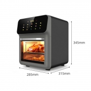 Four électrique Home multifonction Smart Baker circulation d'air chaud grande capacité Friteuse à air Appareils de cuisine Appareils ménagers