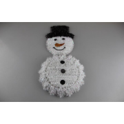 Bonhomme de neige en peluche petit pendentif sac à dos créatif poupée en peluche Paparazzi chaîne de perles mignon net rouge pendentif